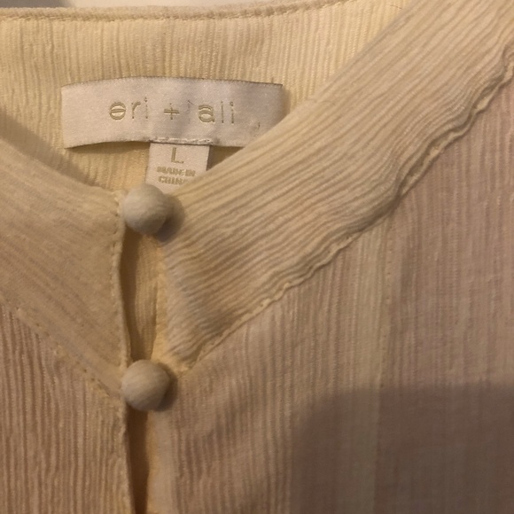 NWOT Eri + Ali cream maxi dress from Anthropologie - Picture 3 of 5